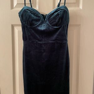 “NWOT”Emerald Green Mini Dress